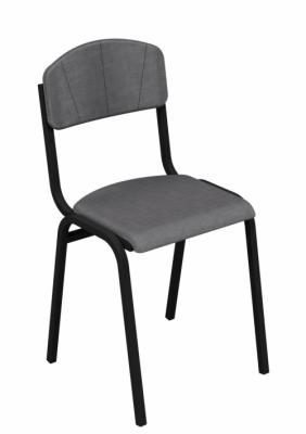 Стілець напівм’який ISO з тканинною оббивкою на посиленому металевому каркасі, 430х470х840 мм (h=460 мм), АНШАР ГРУП (0222)